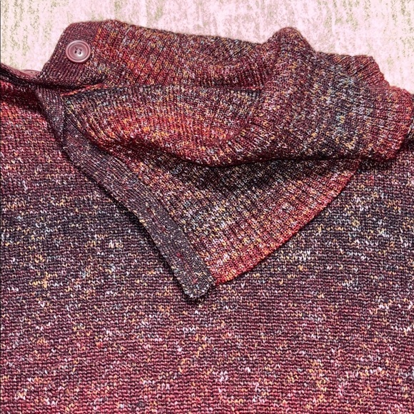 1X button cowl neck sweater gorgeous fall colors Dress Barn soft and cozy! - Picture 5 of 5